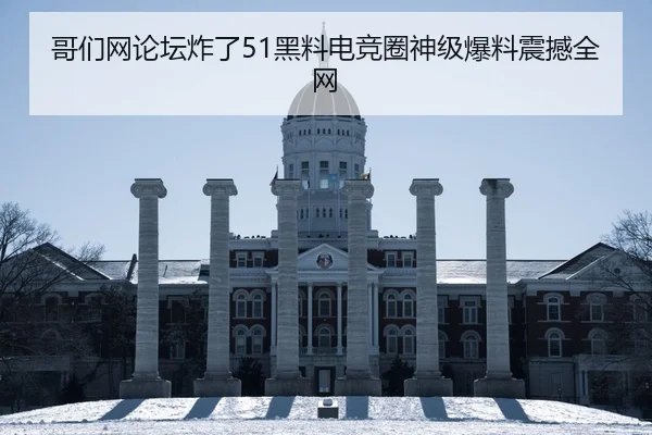 哥们网论坛炸了51黑料电竞圈神级爆料震撼全网