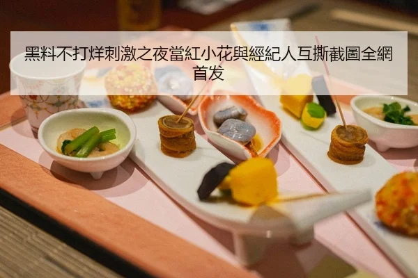 黑料不打烊刺激之夜當紅小花與經紀人互撕截圖全網首发